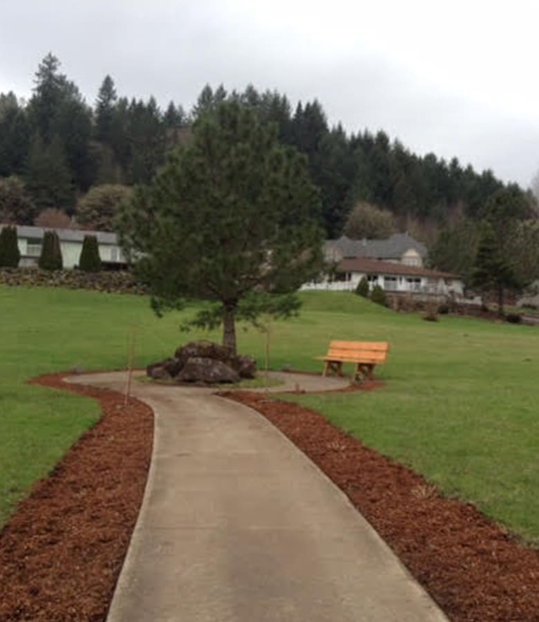 Outdoors at Rock of Ages Valley View Retirement Village